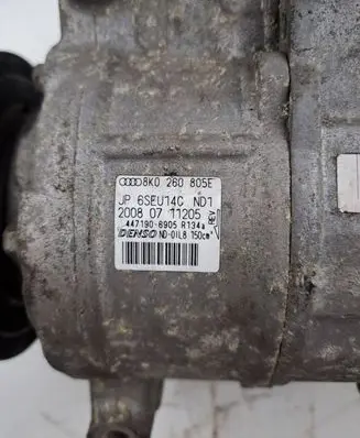 Audi A4 S4 B8 8K Air conditioning (A/C) compressor (pump) 8K0260805E 4471906905R134a