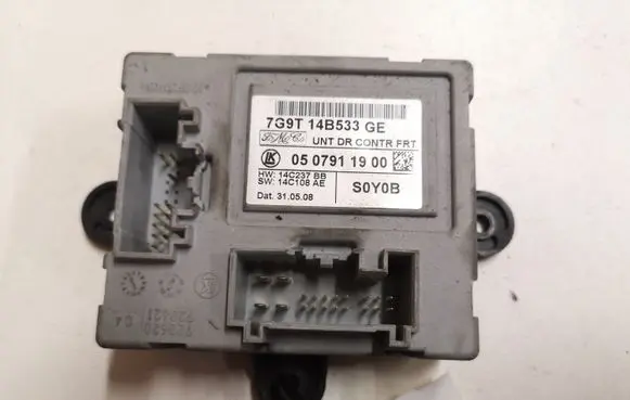 Ford Mondeo MK IV Door control unit/module 7G9T14B533GE 0507911900 S0Y0B