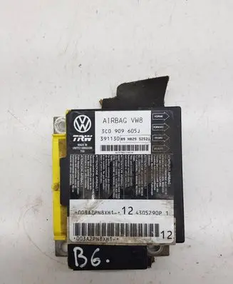 Volkswagen PASSAT B6 Airbag control unit/module 3C0909605J 391130 003A2PN8XH1