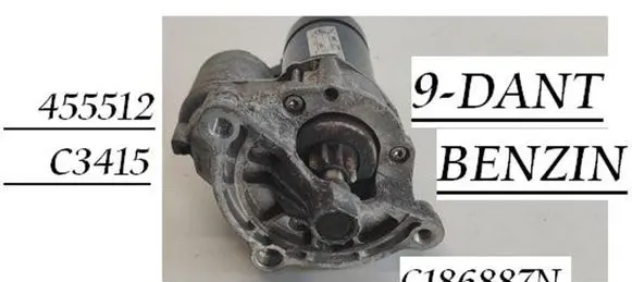 Peugeot Partner Starter motor 455512 C3415
