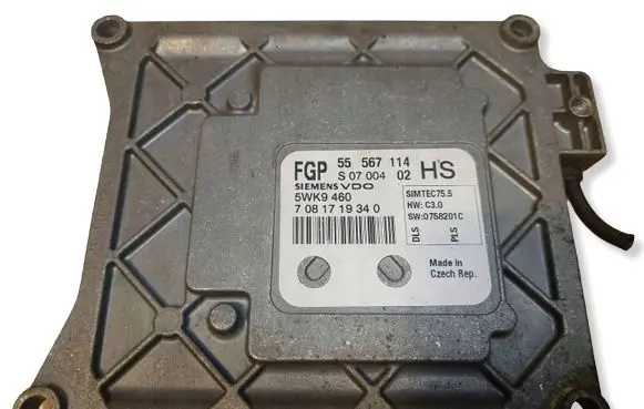 Opel Astra H Engine control unit/module ECU 55567114 5WK9460 SIMTEC755