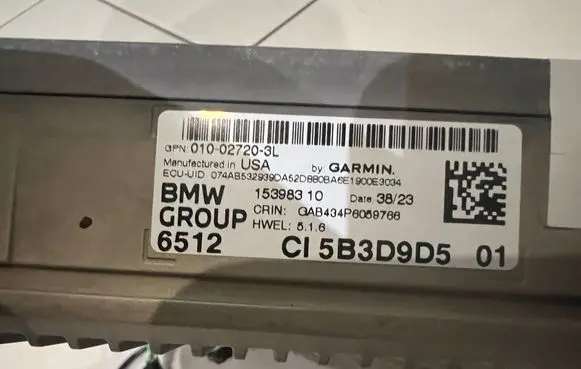BMW X5 G05 GPS navigation control unit/module 5B3D9D5