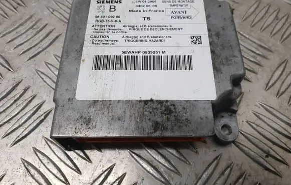 Peugeot 307 Airbag control unit/module 9650109280 5WK42908