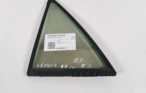 Lexus RX 300 Rear vent window glass 