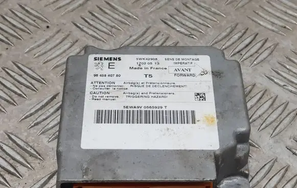 Peugeot 307 Airbag control unit/module 9645840780 17020513