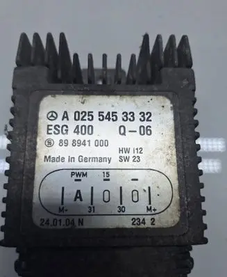 Coolant fan relay