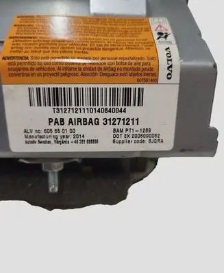 Volvo V70 Passenger airbag 31271211 605650100 606452900