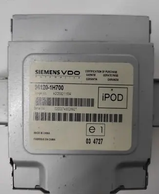KIA Ceed USB control unit 961201H700 A2C53211534 02000743028927