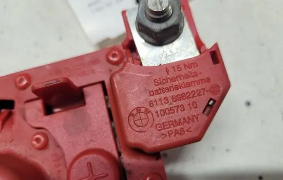 BMW 1 E81 E87 Positive cable (battery) 1004410 6988973 91087902