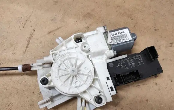 Peugeot 407 Front door window regulator with motor 0130822200 9644893580 994326102