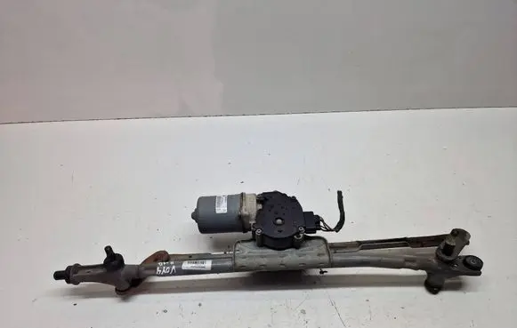 Front wiper linkage and motor