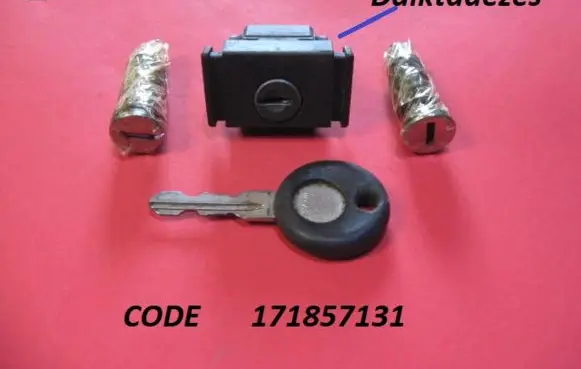 Volkswagen Santana Front door lock (next to the handle) 171857131