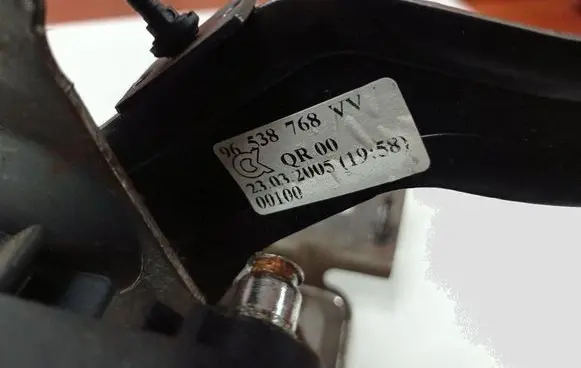 Peugeot 307 Pedal assembly 96538768VV