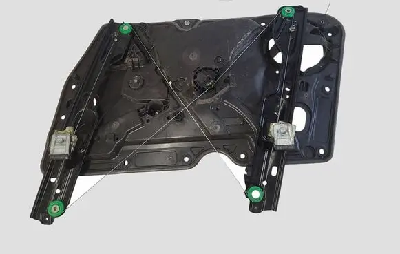 Volkswagen Golf VI Front window lifting mechanism without motor 5K0837755