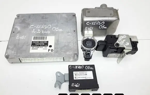 Toyota Corolla Verso E121 Engine ECU kit and lock set 