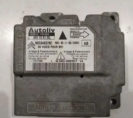 Citroen C4 I Airbag control unit/module 603726100 9653493780