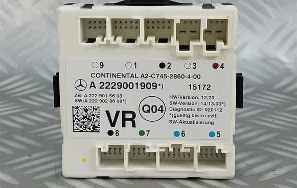Mercedes-Benz S W222 Door control unit/module A2229001909