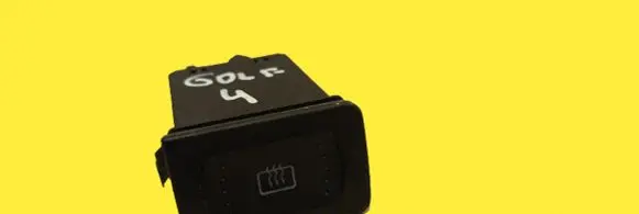Windscreen/window heater switch