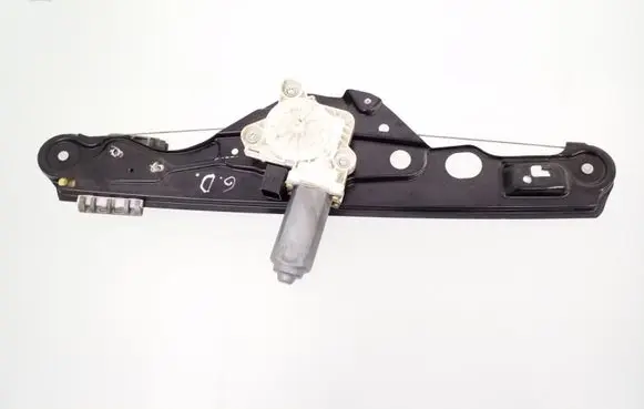 Rear door window regulator with motor