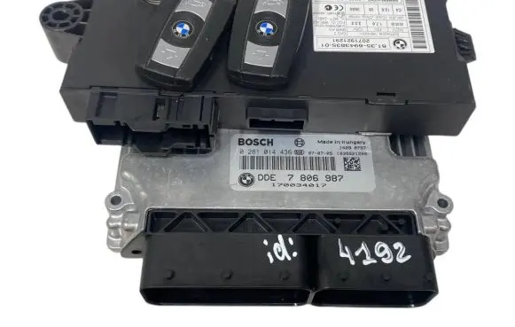 BMW 5 E60 E61 Engine ECU kit and lock set 7806987 0281014436 6943835