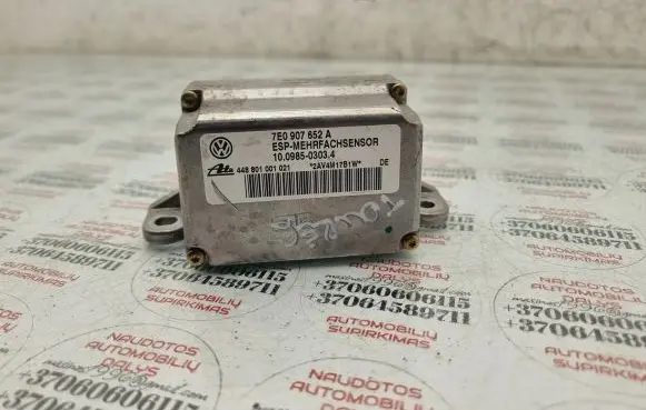 Volkswagen Touareg I ESP acceleration yaw rate sensor 7E0907652A