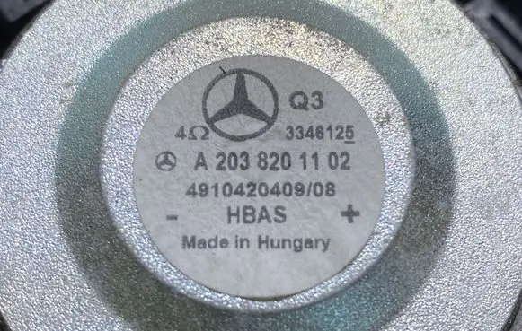 Mercedes-Benz CLK A209 C209 Front door speaker A2038201102 3346125 4910420409