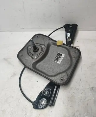 Rear door window regulator with motor