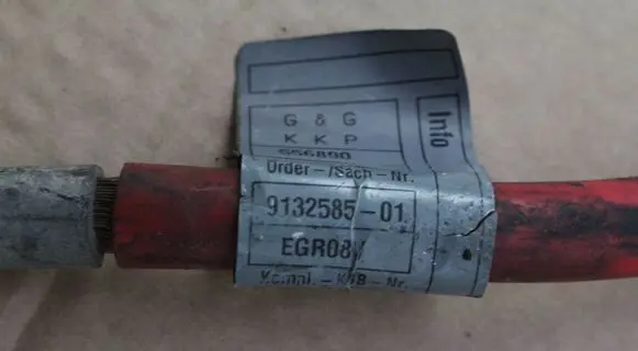 BMW 6 E63 E64 Positive cable (battery) 9132585