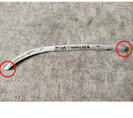 BMW 5 E39 Under headlight/headlamp trim 51138159306 8159306 titansilber