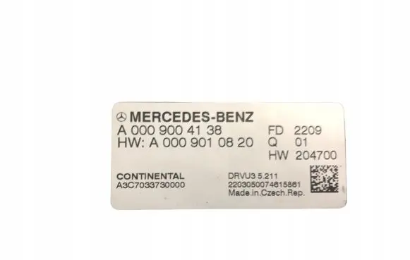 Mercedes-Benz C W205 Gearbox control unit/module A0009004138