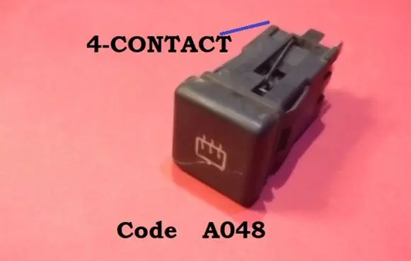 Fiat Ducato Windscreen/window heater switch A048