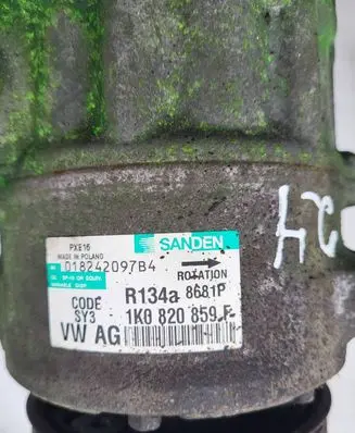 Volkswagen Golf V Air conditioning (A/C) compressor (pump) 1K0820859N 018242097B4 R134A8681P