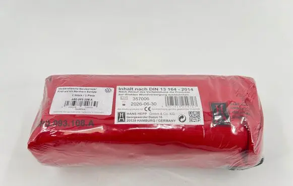 Volkswagen PASSAT B8 First aid kit 6R0093108A 039378 030378