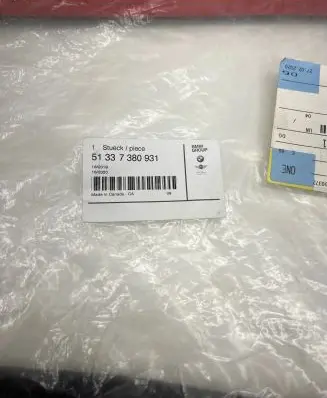 BMW X4 F26 Rubber seal front coupe door 9201209990 7380931 2000372