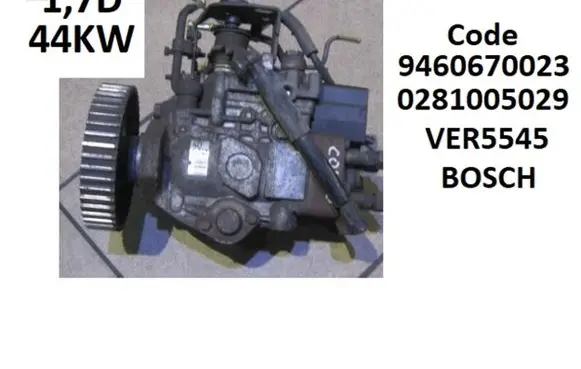 Opel Combo B Fuel injection high pressure pump 9460670023 0281005029