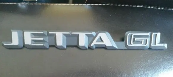 Volkswagen Jetta II Rear loading door model letters 165853687B