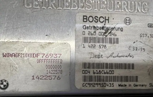 BMW 7 E65 E66 Gearbox control unit/module 0260002346