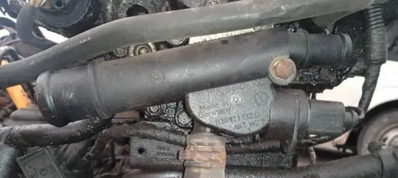 Volkswagen Caddy Engine coolant pipe/hose 038121132D