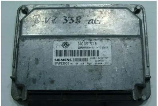 Volkswagen Touareg I Transfer box differential control unit 0AC927771B