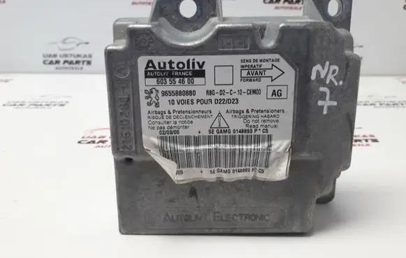 Peugeot 407 Airbag control unit/module 9655880880 603554600