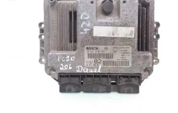 Peugeot 206 Engine control unit/module 0281010707 9647158080