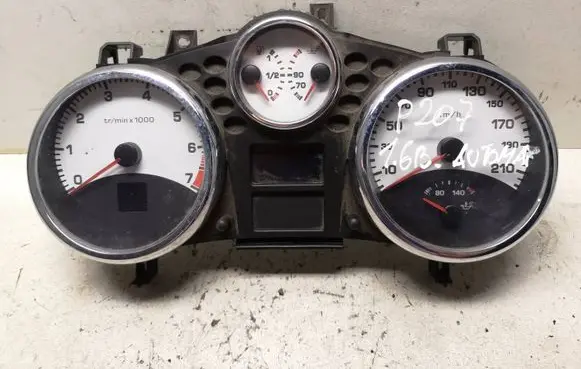 Peugeot 207 Speedometer (instrument cluster) A2C53065549 A2C531900337