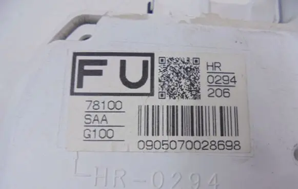 Honda Jazz Speedometer (instrument cluster) 78100SAAG100