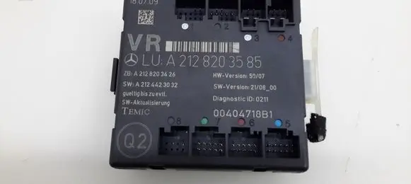 Mercedes-Benz GLK (X204) Door control unit/module A2128203585