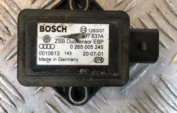 Audi A4 S4 B6 8E 8H ESP acceleration yaw rate sensor 8E0907637A 0265005245 0010613
