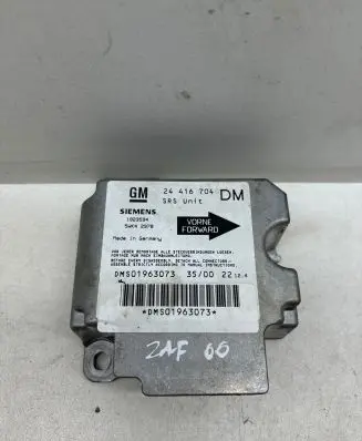 Opel Zafira A Airbag control unit/module 24416704 1923594 DMS01963073