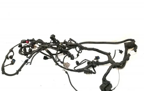 Volkswagen Touareg I Engine installation wiring loom 4E0906379 7L6971841E