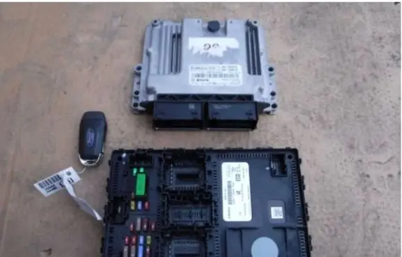 Engine ECU kit and lock set