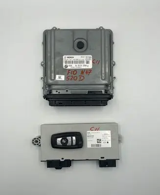 BMW 5 F10 F11 Engine ECU kit and lock set 8513250 0281017648