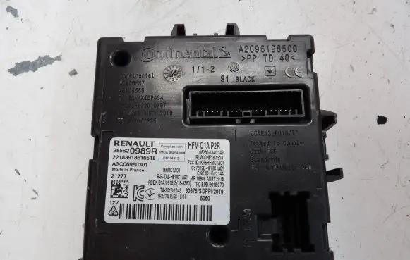 Renault Trafic III (X82) Other control units/modules 285S20989R A3C06980301 2218391861651
